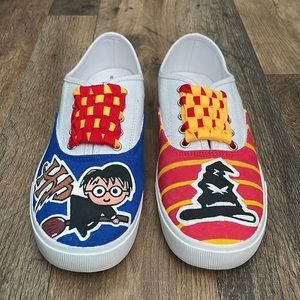 Harry Potter custom painted Woman’s shoe size 8